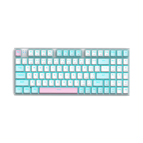E-Yooso Z19 Monochrome Hotswappable Mechanical Keyboard (ICE Blue Backlit) — photo 2