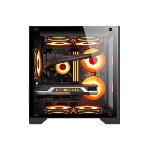 PC POWER ICE CUBE BK 3 ARGB FAN GAMING CASING — photo 4