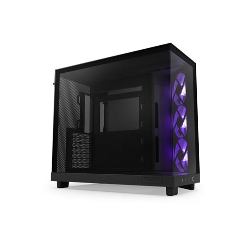 NZXT H6 Flow RGB Compact Dual-chamber ATX Case Black — photo 2