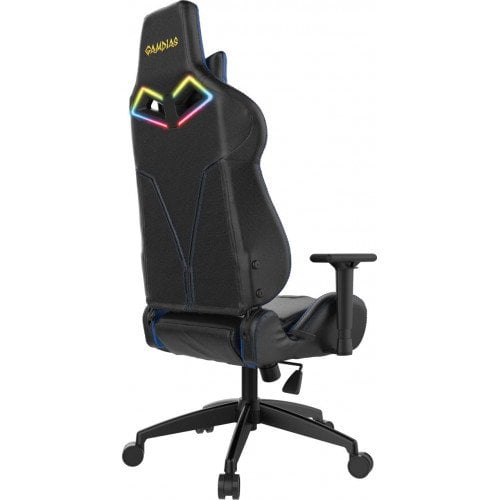 Gamdias ACHILLES E1 L Gaming Chair Black and Blue — photo 2