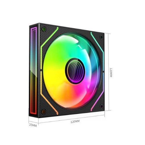 Value-Top CR10-1236ARGB 12CM Infinite Mirror ARGB Fan Kit (Black Color) — photo 2