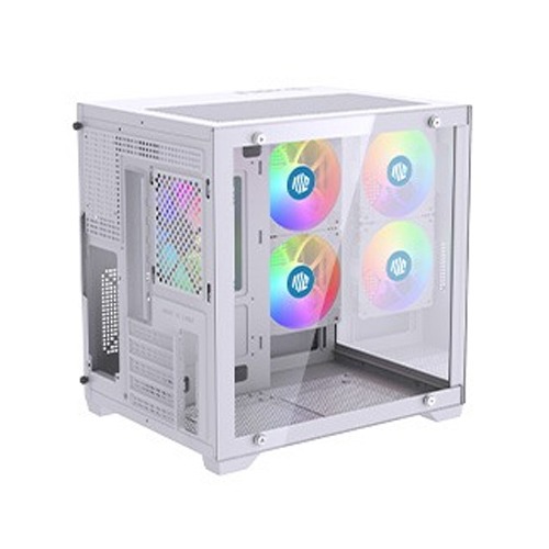 Maxcool Inferno MC5 Micro ATX Gaming Computer Case (White) — photo 2