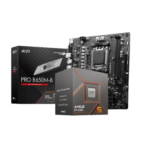 AMD Ryzen 5 8400F AM5 Processor And MSI PRO B650M-B DDR5 AMD Motherboard Combo