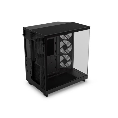 NZXT H6 Flow RGB Compact Dual-chamber ATX Case Black — photo 4
