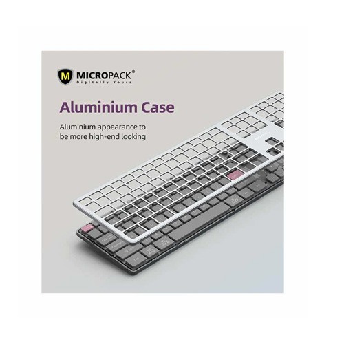Micropack K-310W (Dual Mode) Grey Slim Keyboard — photo 4