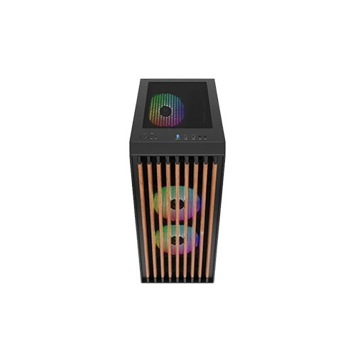 Gamdias AURA GC4 Real Walnut Wood Mesh RGB Mid-Tower ATX Gaming Casing — photo 3