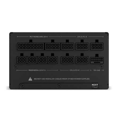 NZXT C1000 Gold ATX 3.1 1000W 80 Plus Gold Fully Modular Low-Noise Power Supply - Black — photo 4