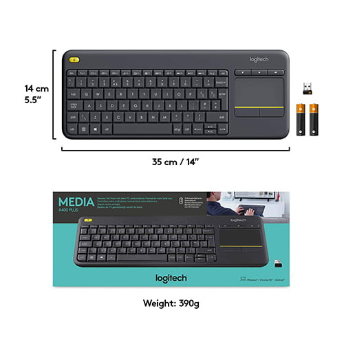 Logitech K400 Plus Wireless Keyboard — photo 2