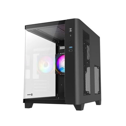 Revenger Air Tank Mini ARGB Infinity Fan Black Gaming Casing (Tempered Glass Curved Window) — photo 3