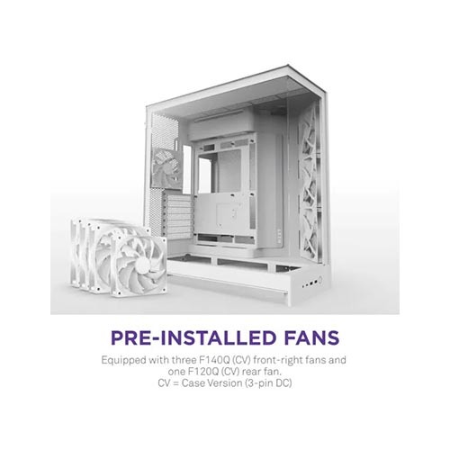 NZXT H9 Flow (2025) Dual-Chamber Mid-Tower ATX Airflow Casing - White — photo 5