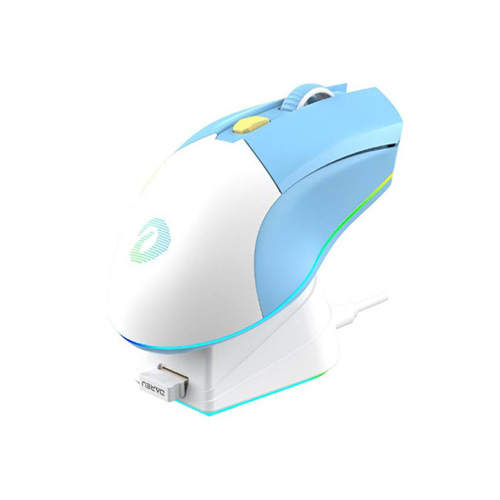 Dareu EM901X Blue RGB Wireless Gaming Mouse With Dock — photo 3