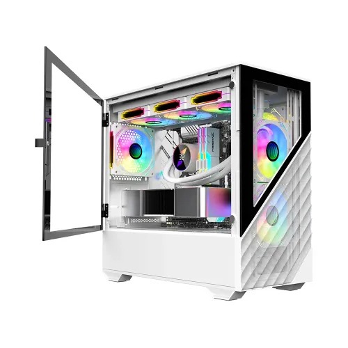 1STPLAYER D7 ATX Gaming Casing White — photo 3