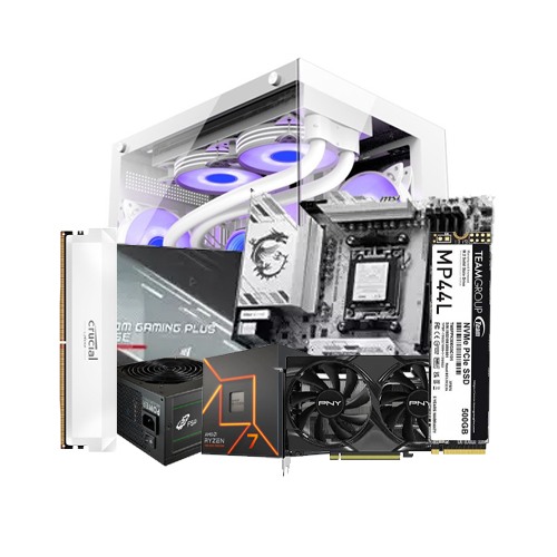 PC Build with AMD Ryzen 7 7700 Gaming Processor