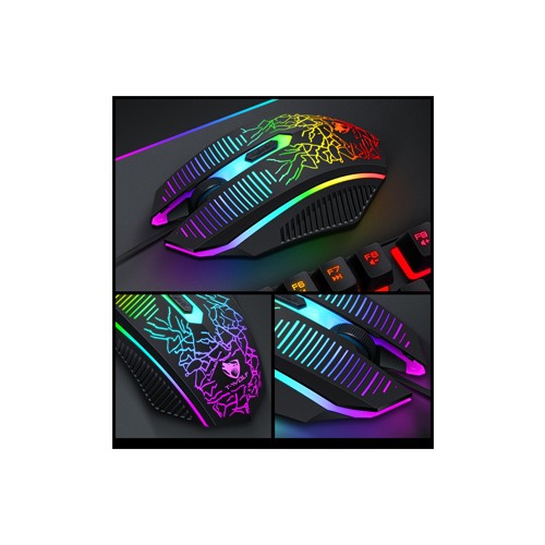 T-WOLF TF31 3in1 gaming colorful mouse keyboard mouse pad set — photo 3
