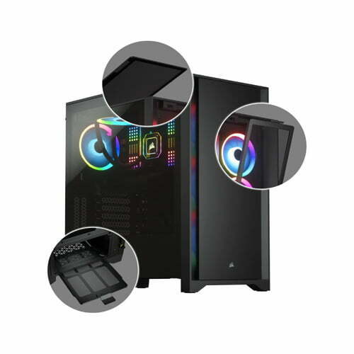 CORSAIR 4000D Tempered Glass Mid-Tower ATX Case Black — photo 3