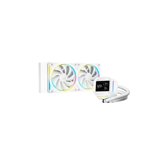 DeepCool LM240 WH 240mm ARGB Liquid CPU Cooler With Display