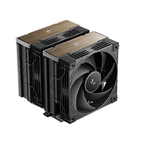 DeepCool AK620 G2 Black Dual Tower Air CPU Cooler with Wood Grain Top Cover