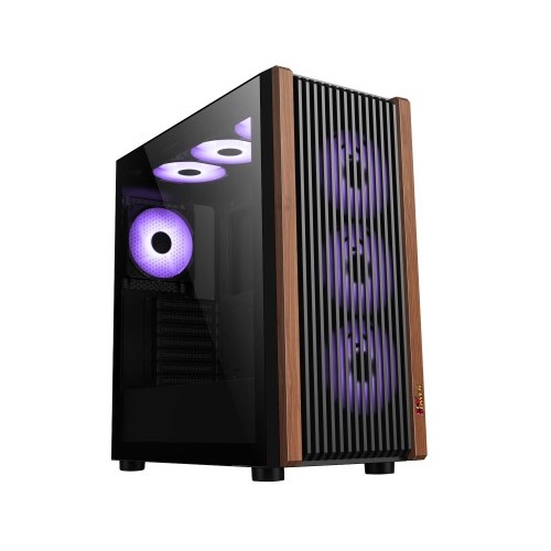 PC POWER PP-GS680 WOOD MESH BK Casing With 6 FANS — photo 2