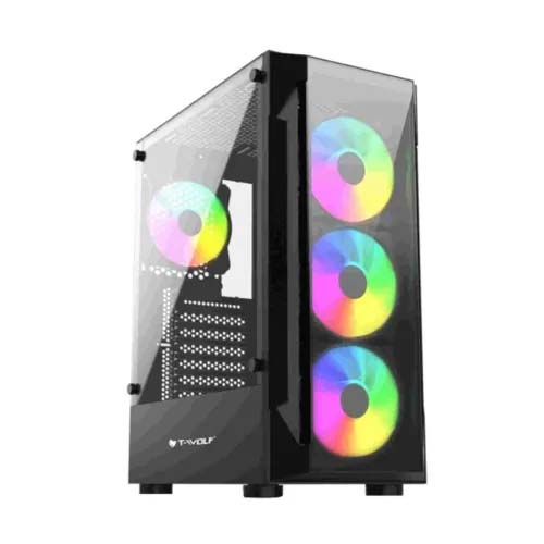 T-wolf Platina X4 ARGB Mid-Tower ATX Gaming Casing