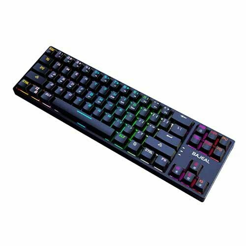 Bajeal K71 RGB Blue Switch Mechanical Hotswappable 71 Key Keyboard – Black — photo 2