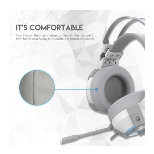Fantech HG11 Captain 7.1 Surround Sound Space Edition RGB USB Gaming Headphone White — photo 2