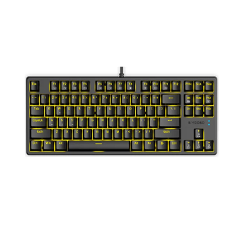 E-Yooso Z87 Hotswap Mechanical Keyboard (Yellow Backlit)