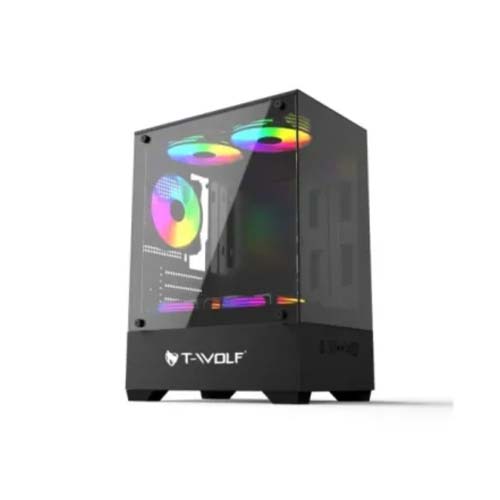T-Wolf Ice Cooler X5 ARGB M-ATX Mid Tower Gaming Casing