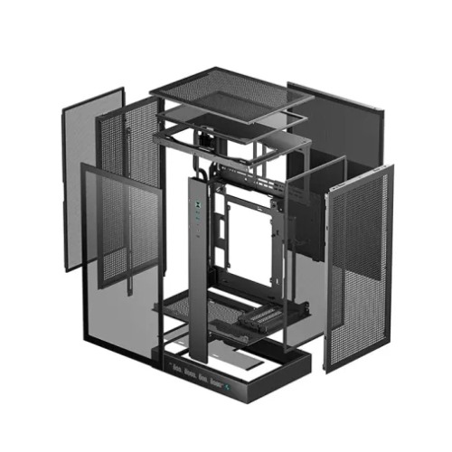 DeepCool CH270 Digital High Airflow Vertical M-ATX Compact Case with Data Screen — photo 4