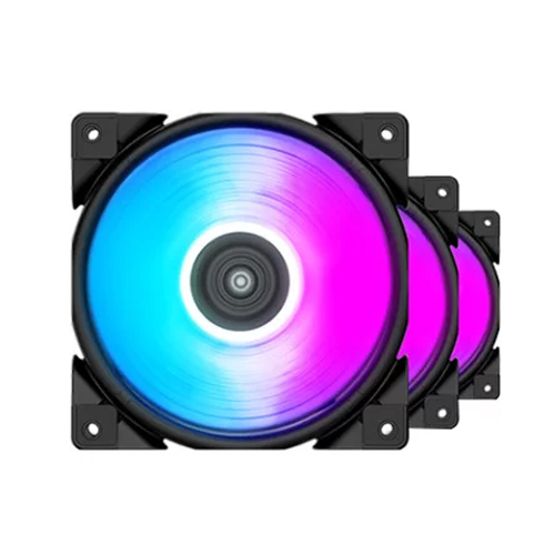 PCCOOLER Halo FGRB 3-in-1 Cooling Kit 120mm 4Pin PWM RGB Fan — photo 2