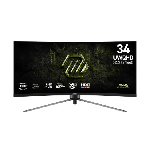 MSI MAG 345CQRF E20 34" 200Hz UWQHD Curved Gaming Monitor