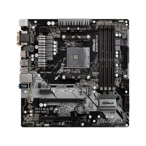 Asrock B450M Pro4-F AMD Motherboard — photo 2