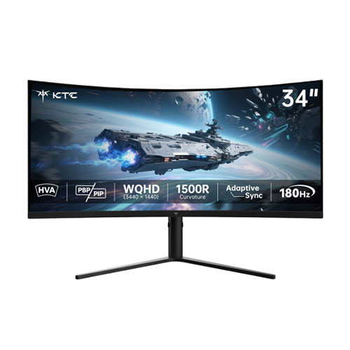KTC H34S5 34 Inch UWQHD Ultrawide 3440X1440 Curved Gaming Monitor — photo 4