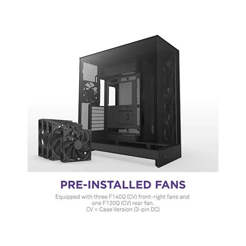 NZXT H9 Flow (2025) Dual-Chamber Mid-Tower ATX Airflow Casing - Black — photo 5