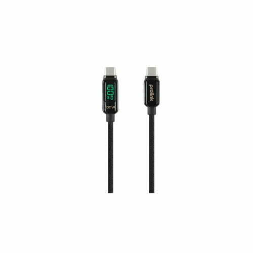 PROLiNK GCC-100-02 100W Digital Display USB Type-C to C PD Cable