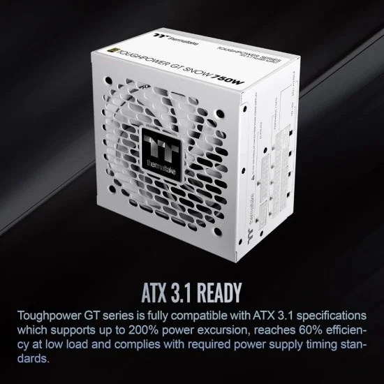 Thermaltake ToughPower GT Snow 750W 80 Plus Gold Power Supply — photo 3