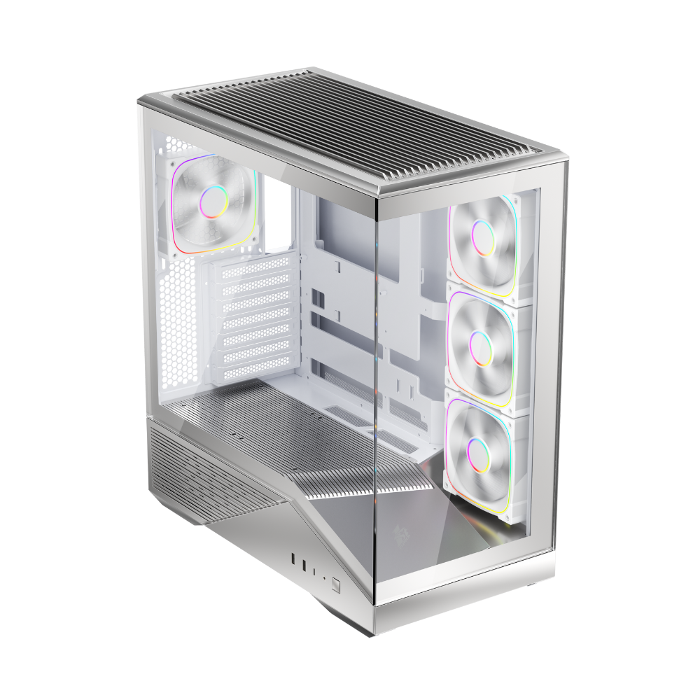 1STPLAYER GM7 ATX Mid Tower Gaming Casing Silver — photo 3