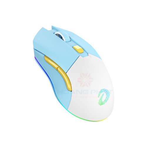 Dareu EM901X Blue RGB Wireless Gaming Mouse With Dock — photo 2