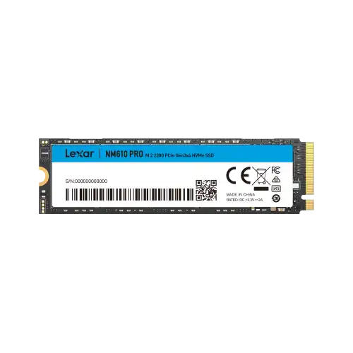 Lexar NM610 PRO 1TB PCIe Gen 3x4 NVMe SSD