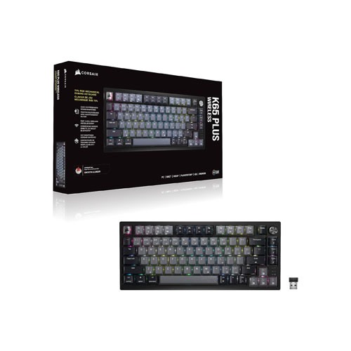 CORSAIR K65 PLUS WIRELESS 75% RGB Mechanical Gaming Keyboard — photo 3