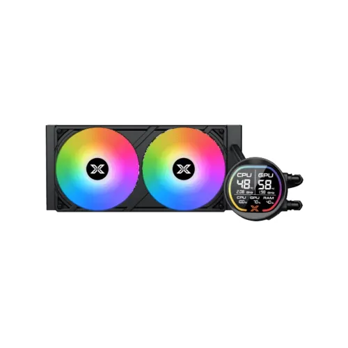 Xigmatek LK Pro 240 Digital 240mm ARGB Liquid CPU Cooler with Digital LCD Display
