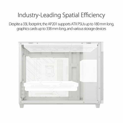 ASUS Prime AP201 mesh Micro-ATX Case (White) — photo 2