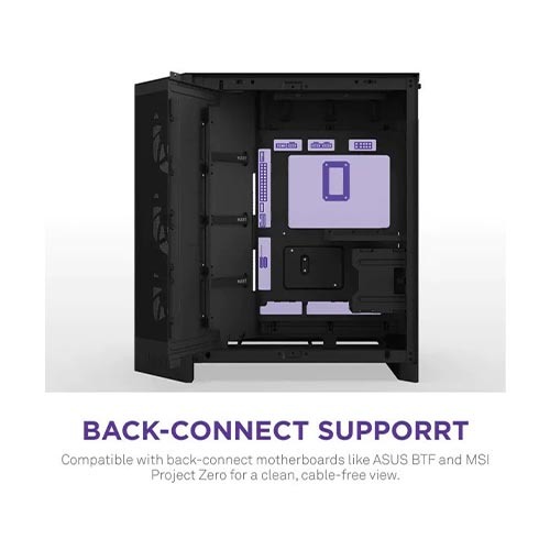 NZXT H9 Flow (2025) Dual-Chamber Mid-Tower ATX Airflow Casing - Black — photo 2