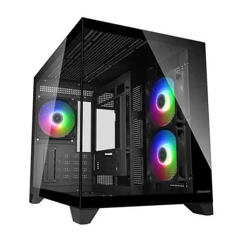 Cougar FV150 Mini Tower mATX Gaming Casing - Black