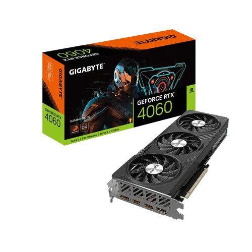 GIGABYTE GeForce RTX 4060 GAMING OC 8G GDDR6 Graphics Card