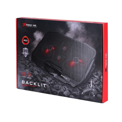 Xtrike Me FN-802 Red Backlit Laptop Cooler — photo 3