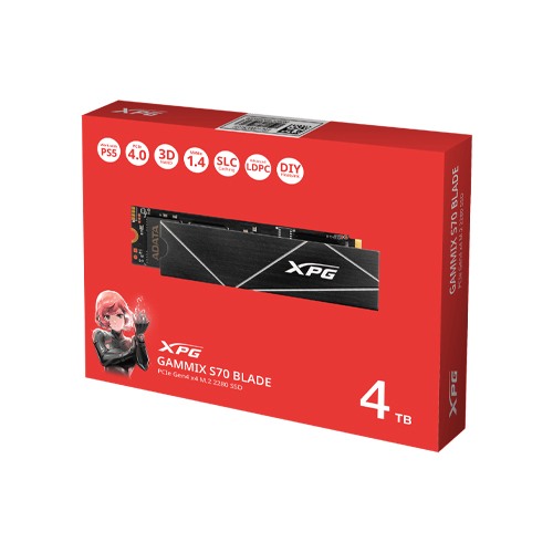 ADATA XPG GAMMIX S70 BLADE 4TB PCIe Gen4x4 nvme ssd — photo 2