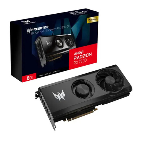 Acer Predator Bifrost AMD Radeon RX 7600 OC 8GB GDDR6 Graphics Card