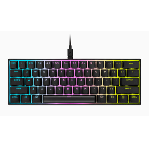 Corsair K65 RGB MINI 60% CHERRY MX Red Mechanical Gaming Keyboard (Black)
