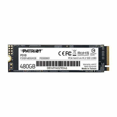 Patriot P310 480GB 2280 M.2 PCIe 3.0 NVMe SSD